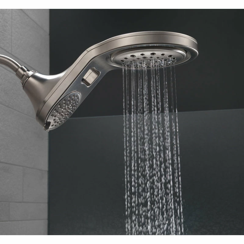 Coupon ✨ Delta Faucet Delta HydroRain 5-Setting 2-in-One Shower Head, Stainless, 58580-SS-PK 🥰 - Image 4