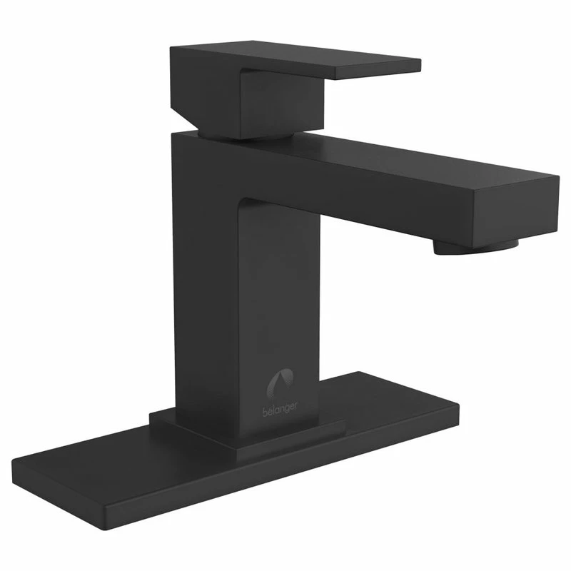 Cheapest ๐ Keeney Holdings LLC Belanger QUA21 Single Handle Bathroom Faucet With Drain, Matte Black ๐ฅ - Image 3