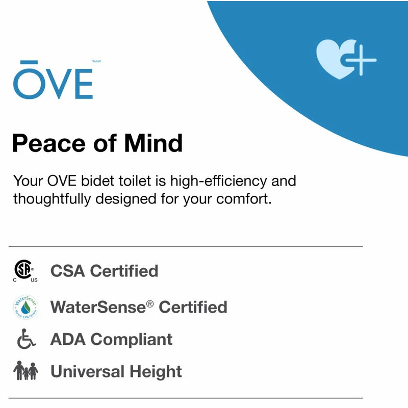 Brand new ๐ OVE Decors OVE Yosemite Smart Bidet 1-Piece Elongated Toilet ๐งจ - Image 15