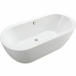 Promo 👏 Vanity Art LLC Vanity Art Freestanding Acrylic Bathtub, White, 32"x68" 😀