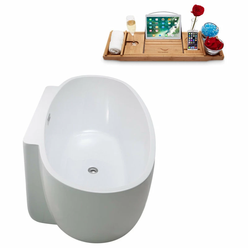 Coupon 👏 59" Streamline N-300-59FSWH-FM Soaking Freestanding Tub With Internal Drain 💯 - Image 6