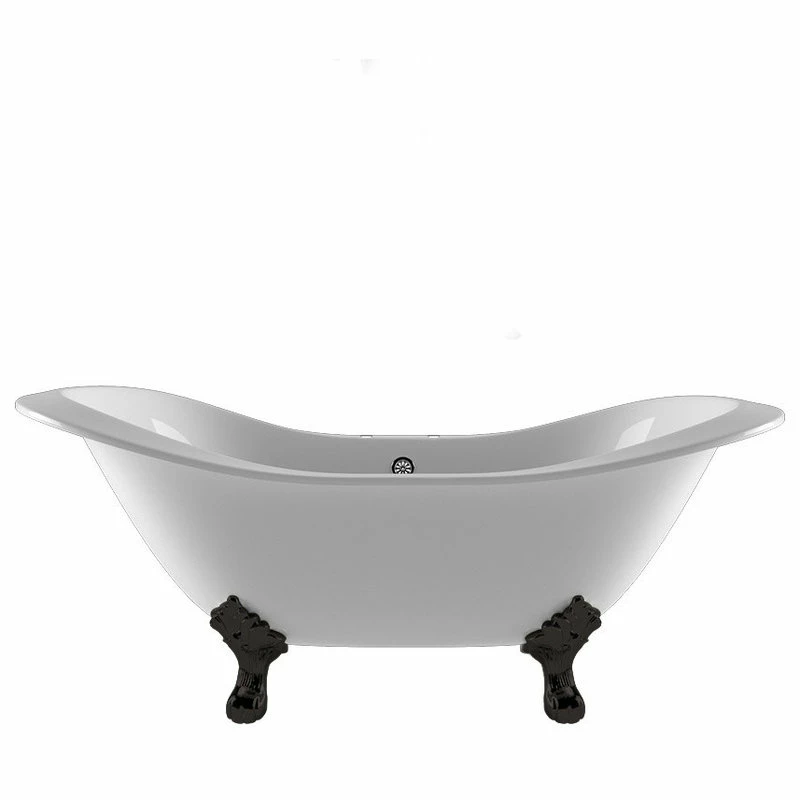 Best reviews of 🔔 The Tub Connection 71" Double Ended Slipper Tub, 7" Faucet Holes "Buchanan", Oil Rubbed Bronze Feet ✔️