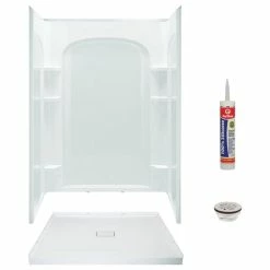 Top 10 ✔️ Transolid 48"x34" Low Profile Shower Kit With Center Drain, White 👏