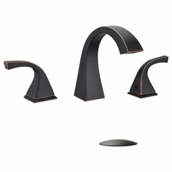 Outlet ✔️ Maxwell Bathroom & Kitchen Inc 8" Brass Widespread Bathroom Sink Faucet, Oil Rubbed Bronze 🥰