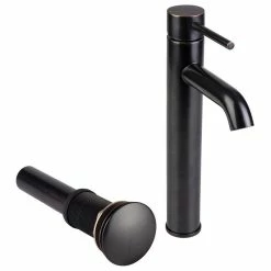 Best Pirce 🔥 Italia Faucets European Vessel Sink Faucet And Drain Set Oil Rubbed Bronze 😀