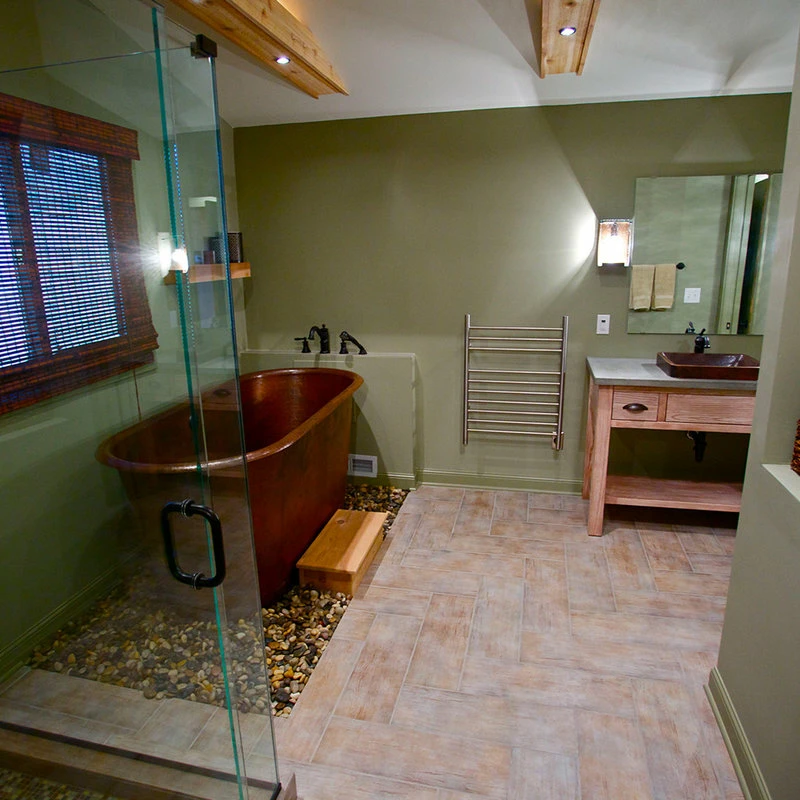 Wholesale โ๏ธ Premier Copper Products 19" Rectangle ๐ Skirted Vessel ๐จ Hammered Copper Sink, Oil Rubbed Bronze โ - Image 9