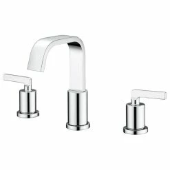 Discount 🔥 Luxier WSP04-T 2-Handle Widespread Bathroom Faucet With Drain, Chrome 🌟