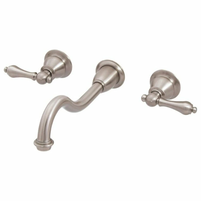 Coupon ❤️ Water Creation Elegant Spout Wall Mount Vessel/Lavatory Faucet, Lever Handles 🧨