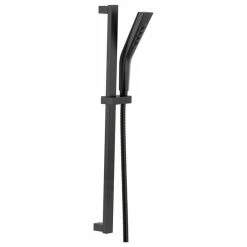 Best deal ⌛ Delta Faucet Delta H2Okinetic 3-Setting Slide Bar Hand Shower, Matte Black, 51799-BL 🎁