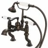 Top 10 🎁 Water Creation Vintage Classic Deck Mount Tub Faucet With Handshower, Oil Rubbed Bronze Finish 🎁