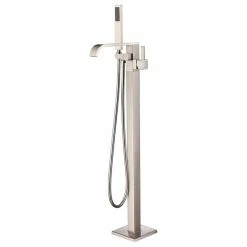Discount 🧨 Homary Floor Mounted Single Handle Freestanding Bathtub Faucet With Handheld Shower, Br 🛒