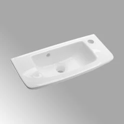 Coupon ๐ Renovators Supply Manufacturing White Rectangular Wall Mount Bathroom Vessel Sink With Overflow And Faucet Holes ๐ฅ