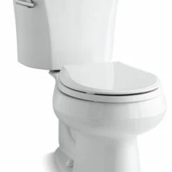 Promo ⌛ Kohler Wellworth 2-Piece Round-Front 1.6 GPF Toilet W/ Left-Hand Lever, White 👍