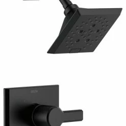 Flash Sale 😀 Delta Faucet Delta Pivotal Monitor 14 Series H2Okinetic Shower Trim, Matte Black, T14299-BL ⌛
