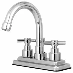 Discount 👏 Kingston Brass Elinvar Two Handle 4" Centerset Lavatory Faucet With Brass Pop-up ✨