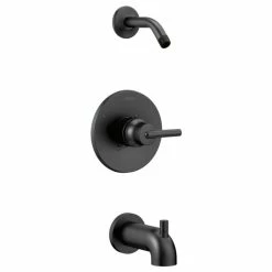Discount 🧨 Delta Faucet Delta Trinsic Monitor 14 Series Tub & Shower Trim - Less Head, Matte Black 👏