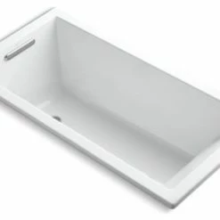 Discount 🥰 Kohler Underscore Rectangle 60" X 30" Drop-In Bath, White 🌟