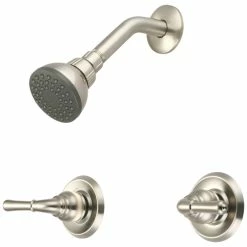 Hot Sale 🧨 Olympia Faucets, Inc. Elite Two Handle Shower Set, Pvd Brushed Nickel ❤️