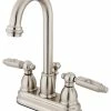 Best reviews of 🔔 Kingston Brass 4" Centerset Bathroom Faucet, Brushed Nickel 🔥
