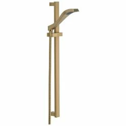 Flash Sale 💯 Delta Faucet Delta Dryden Single-Setting Slide Bar Hand Shower, Champagne Bronze, 57051-CZ ⭐