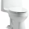 Best Sale ⌛ Kohler Santa Rosa Comfort Height 1-Piece Compact Elongated Toilet, White 🔥