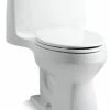 Best reviews of 🔥 Kohler Santa Rosa 1-Piece Elongated 1.6 GPF Toilet W/ Left-Hand Lever, White 💯