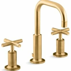 Best deal 😉 Kohler Purist Widespread Bathroom Sink Faucet With Cross Handles And Gooseneck Spout 🧨