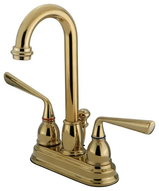 New โจ Kingston Brass Silver Sage Two Handle 4" Centerset Lavatory Faucet With Retail Pop-up ๐