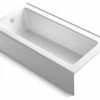 Budget ❤️ Kohler Bellwether 66" X 32" Alcove Bath W/ Left-Hand Drain, White ❤️