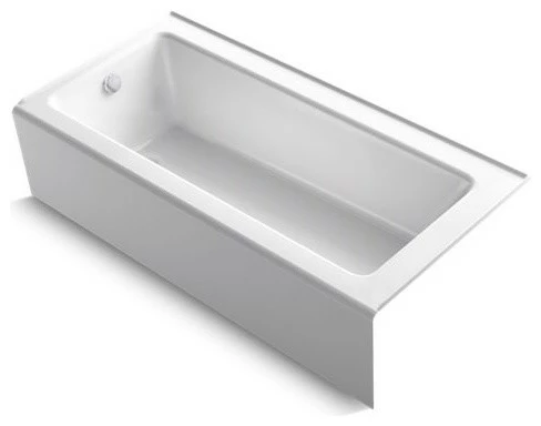 Budget โค๏ธ Kohler Bellwether 66" X 32" Alcove Bath W/ Left-Hand Drain, White โค๏ธ