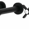 Top 10 ❤️ Kingston Brass Two-Handle Wall Mount Bathroom Faucet, Matte Black 🌟