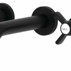 Top 10 ❤️ Kingston Brass Two-Handle Wall Mount Bathroom Faucet, Matte Black 🌟