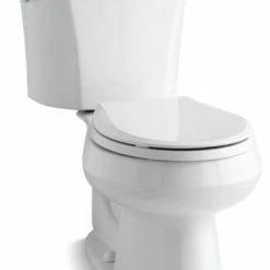 Hot Sale 🤩 Kohler Wellworth 2-Piece Round-Front Dual-Flush Toilet W/ Left-Hand Lever, White 🥰