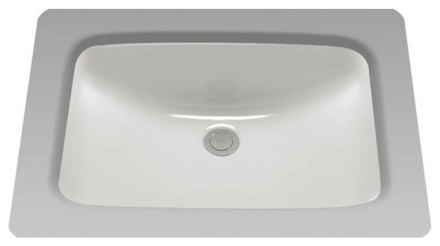 Hot Sale ๐ Toto 19"x12-3/8" Rectangular Undermount Bathroom Sink, Cotton White ๐