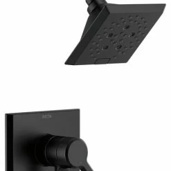 Budget 🥰 Delta Faucet Delta Pivotal Monitor 17 Series H2Okinetic Shower Trim, Matte Black, T17299-BL 😍