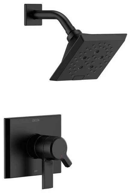 Budget π₯° Delta Faucet Delta Pivotal Monitor 17 Series H2Okinetic Shower Trim, Matte Black, T17299-BL π