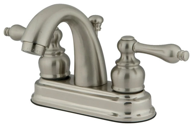 Buy ๐ Kingston Brass 4" Centerset Bathroom Faucet W/Retail Pop-Up, Brushed Nickel ๐งจ