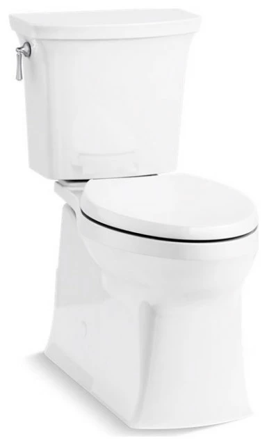 Brand new ๐ Kohler Corbelle 2-Piece Elongated 1.28Gpf Chair Height Toilet, White ๐